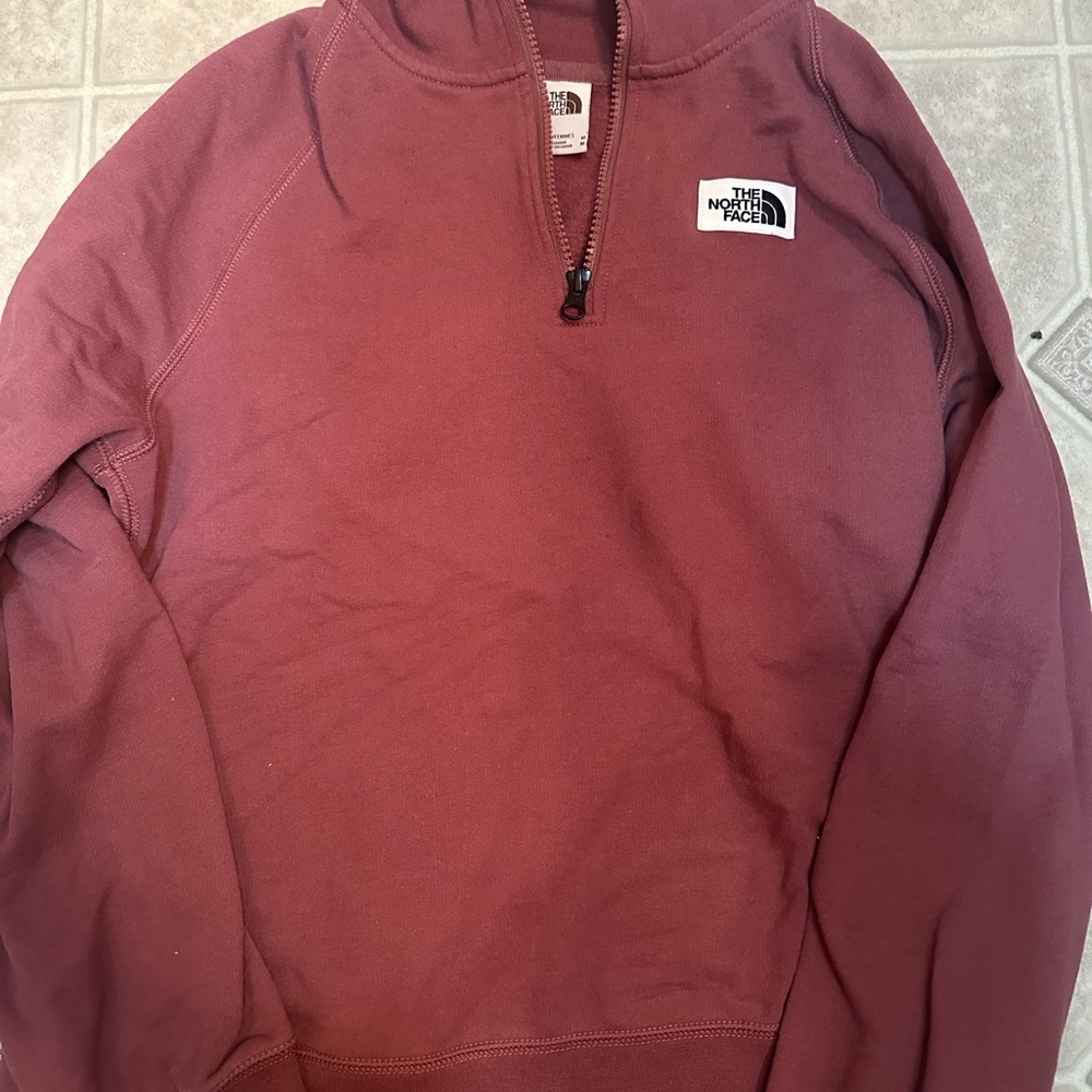 The North Face Red Zip Up Jacket for Versatile Comfort